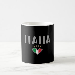 Italien Fotboll Fläkt Shirt Flagga Kaffemugg