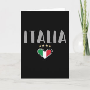 Italien Fotboll Fläkt Shirt Flagga Kort