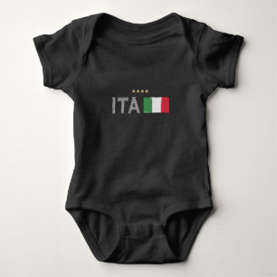 Italien Fotboll Fläkt Shirt Flagga T