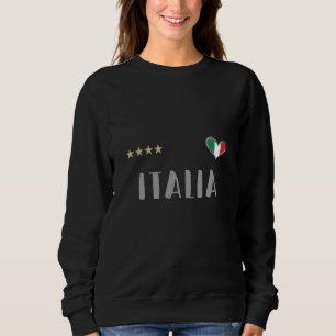 Italien Fotboll Fläkt Shirt Flagga T