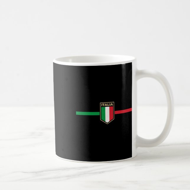 Italien Fotboll Italia Fotboll Fan  Kaffemugg (Höger)