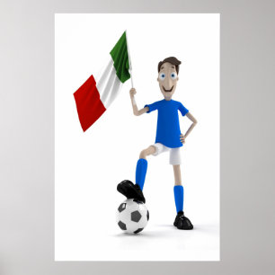 Italien fotboll poster