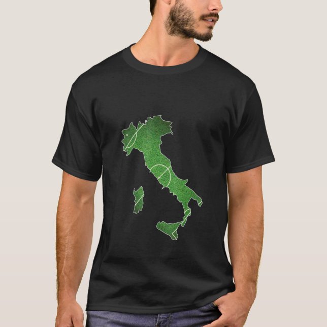 Italien Fotbollsdomstol T Shirt (Framsida)