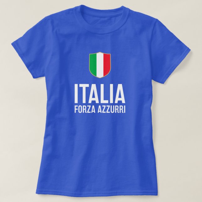 Italien Fotbollsskena T Shirt (Design framsida)