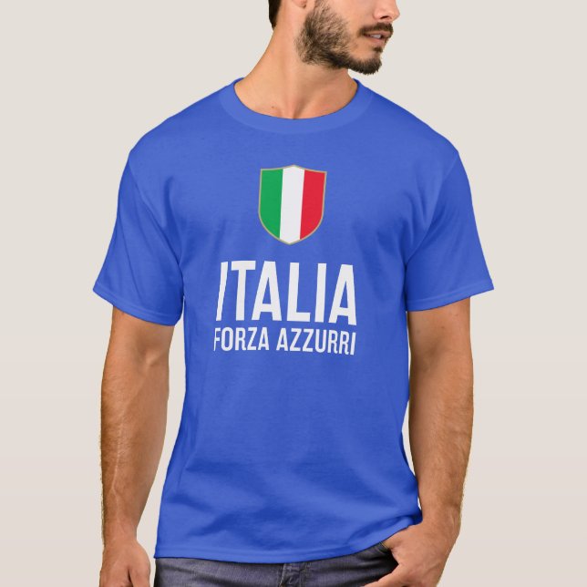 Italien Fotbollsskena T Shirt (Framsida)