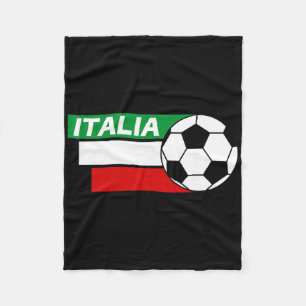 Italien Fotbollströja. Italienska flaggans färger  Fleecefilt