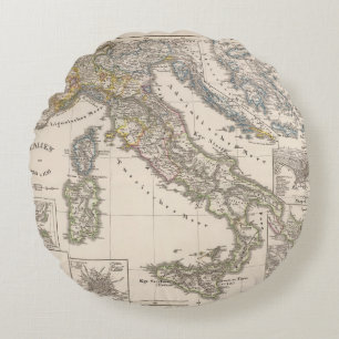 Italien från 1270 till 1450 rund kudde