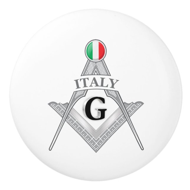 Italien frimureri tecken knopp (Framsidan)