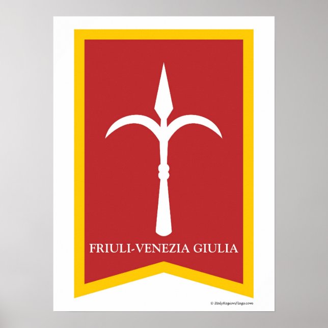 Italien Friuli Venezia Giulia Poster (Framsidan)