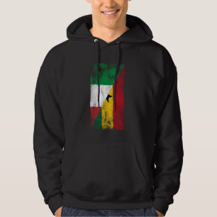 Italien Ghana Flaggor - italienska Ghanaian Hoodie