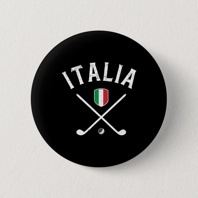 Italien Golf - italiensk flagga golftee  Knapp (Framsida)