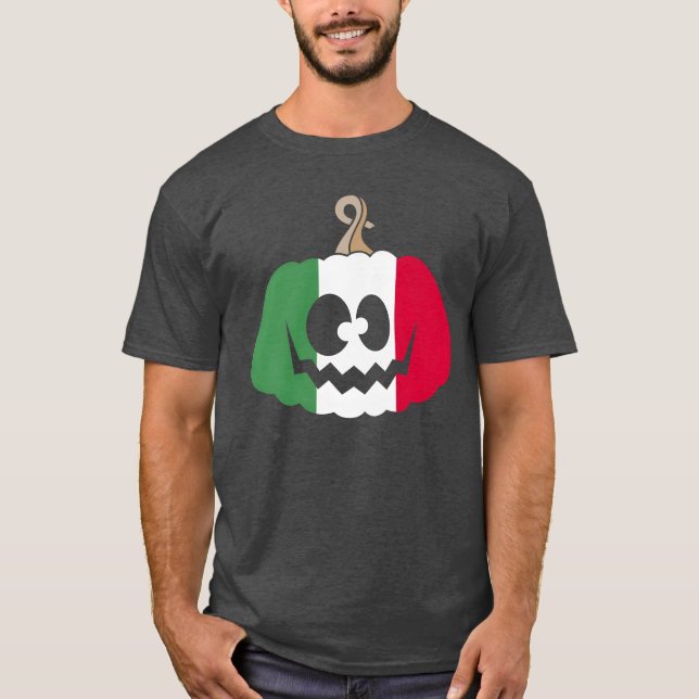 Italien Halloween Pumpkin-gåva T Shirt (Framsida)