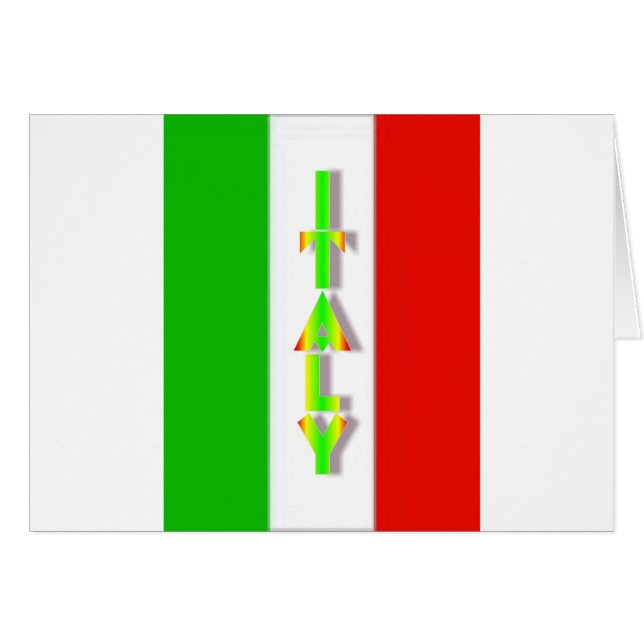 Italien Hälsningskort (Framsidan Horizontal)