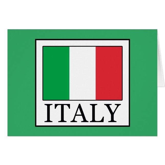 Italien Hälsningskort (Framsidan Horizontal)