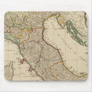 Italien hand färgad Atlas Karta Musmatta