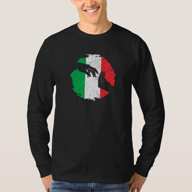 Italien Hand Gesture Italiana Hand Gesture Michela T Shirt (Framsida)