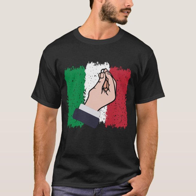 Italien-handgest T Shirt (Framsida)