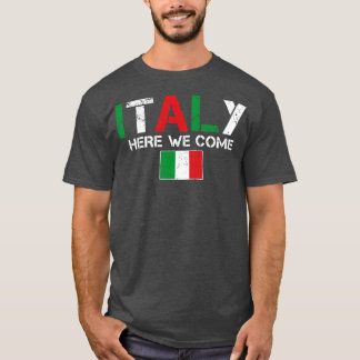 Italien här Vi Kom som matchar den italienska fami T Shirt