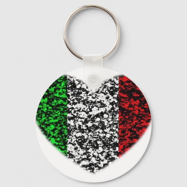 Italien Heart Nyckelring (Framsida)