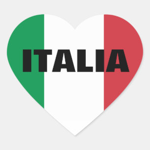 ITALIEN HJÄRTFORMAT KLISTERMÄRKE