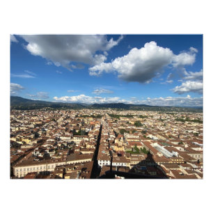 Italien högst upp på Duomo i Florens Fototryck