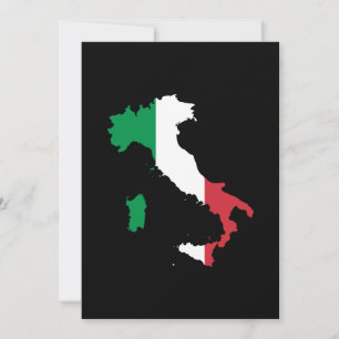 Italien i flaggfärger inbjudningar