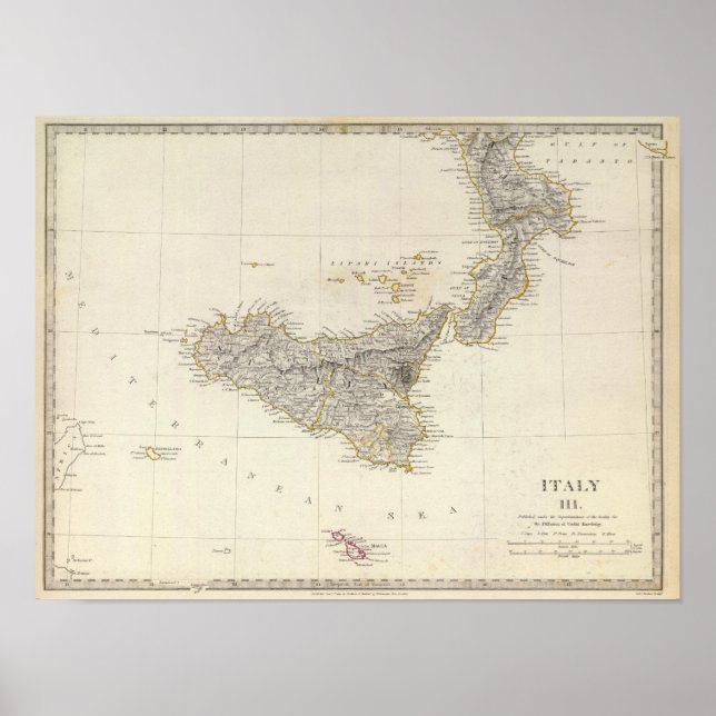 ITALIEN III POSTER (Framsidan)