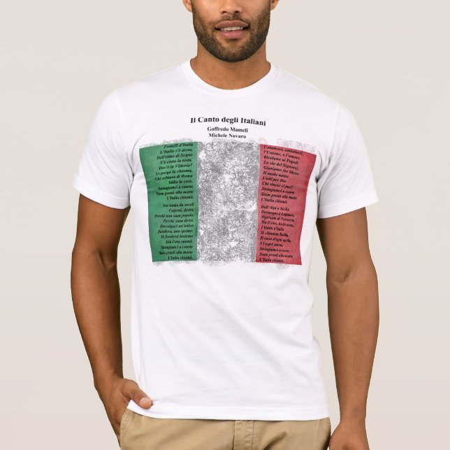 Italien - Il Canto degli Italiani Tee Shirt (Framsida)