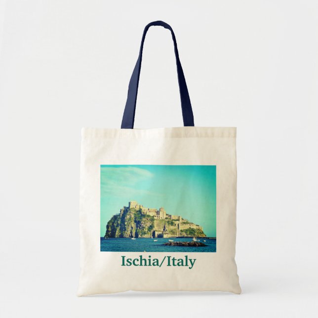 Italien Ischia Castle Souvenir Tygkasse (Framsidan)