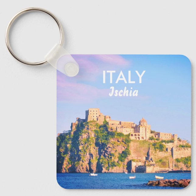 Italien Ischia Souvenir Nyckelring (Framsida)