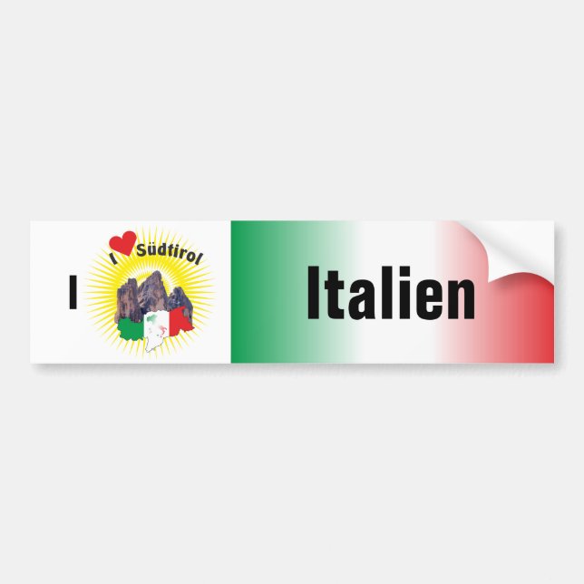 Italien - Italia Autoaufkleber Bildekal (Framsidan)