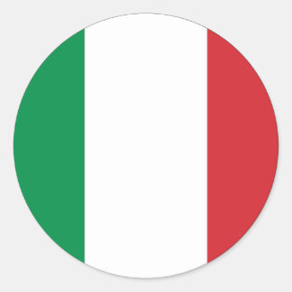 Italien Italia Euro Sticker Runt Klistermärke