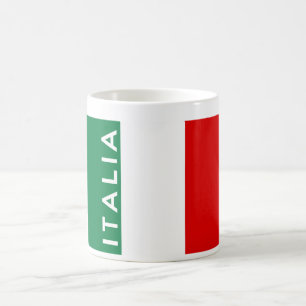 italien italia flagga land namn kaffemugg