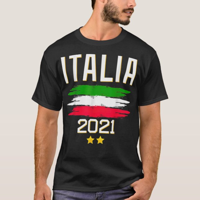 Italien Italia Football Champions (italiensk fotbo T Shirt (Framsida)