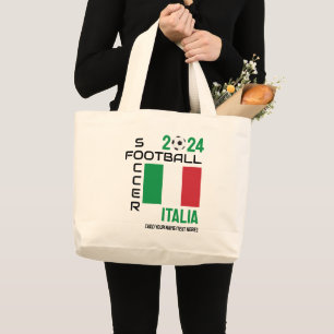 ITALIEN ITALIA-fotbollens anpassade namn 2024 om å Jumbo Tygkasse
