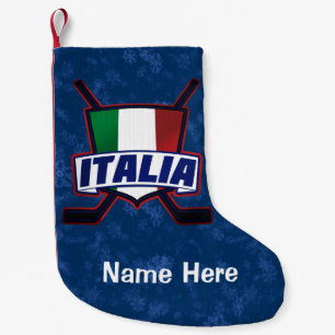 Italien Italia Hockey Flagga-julklapp Liten Julstrumpa