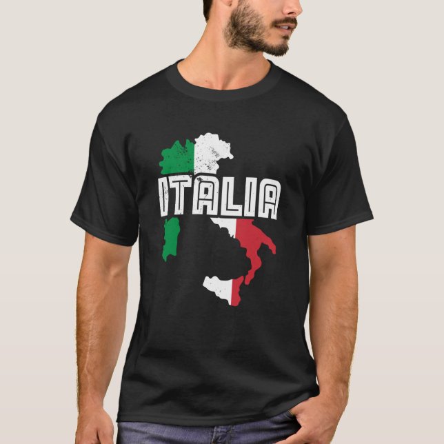 Italien Italia Rom Italia T Shirt (Framsida)