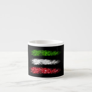 *~* ITALIEN ITALIA Simple Abstrakt ITALIAN Flagga Espressomugg