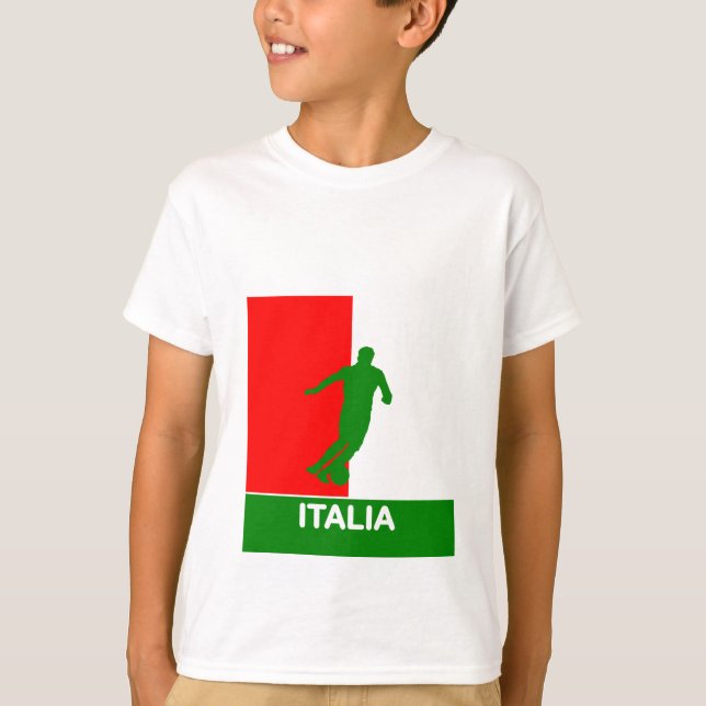 Italien Italia Soccer 2010 Sweatshirt T Shirt (Framsida)