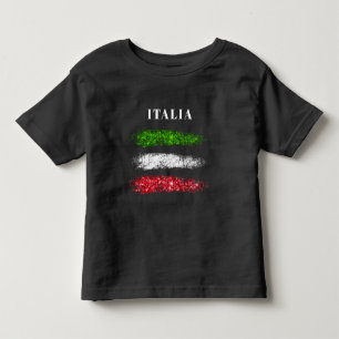 *~* ITALIEN ITALIEN ITALIAN Abstrakt Flagga Småbar T Shirt