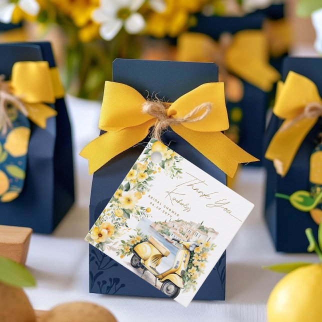 Italien Italien Positano Amalfi Vespa Bröllopsfest Gåvor Etiketter (Skapare uppladdad)