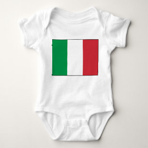 Italien - Italiens nationella Flagga Tee Shirt