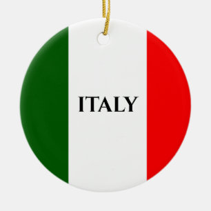 Italien Italiensk Flagga Design Ornament