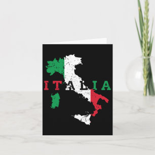 Italien Italiensk Karta Flagga Stolthet Present Ar Kort