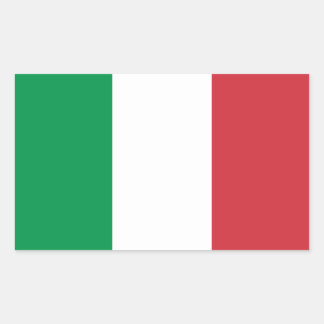 Italien - italiensk medborgareflagga rektangulärt klistermärke