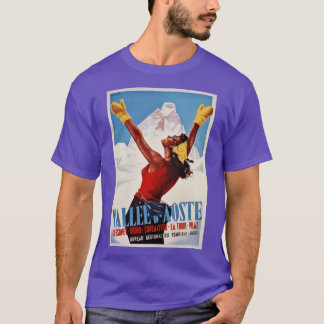 Italien italiensk vinterresa Val dAosta familj T Shirt