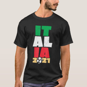 Italien Italienska Flagga 2021 T Shirt