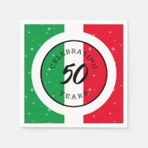 Italien Italienska Flagga Birthday-årsdagen