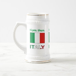 Italien Italienska Flagga Grön Personalisering  Sejdel