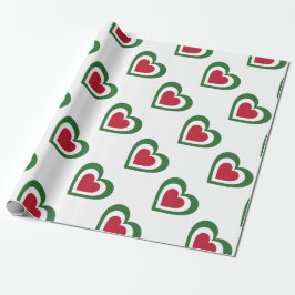 Italien/italienska Flagga-inspirerade hörn Presentpapper